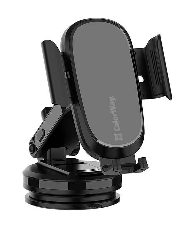 Фото - Уцінка - Автотримач з бездротовою зарядкою Colorway Dashboard Car Wireless Charger 15W Black (CW-CHAW037Q-BK)