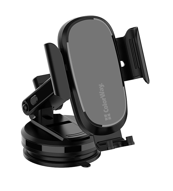 Фото - Уцінка - Автотримач з бездротовою зарядкою Colorway Dashboard Car Wireless Charger 15W Black (CW-CHAW037Q-BK)