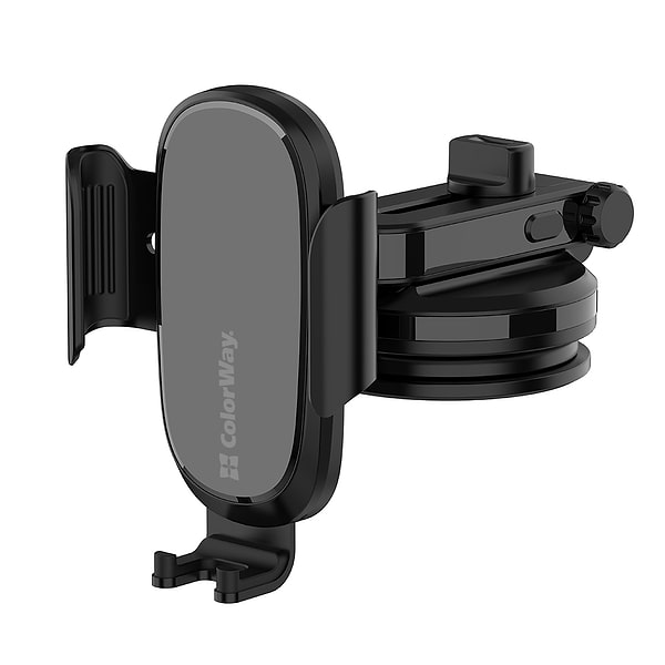 Фото - Уцінка - Автотримач з бездротовою зарядкою Colorway Dashboard Car Wireless Charger 15W Black (CW-CHAW037Q-BK)