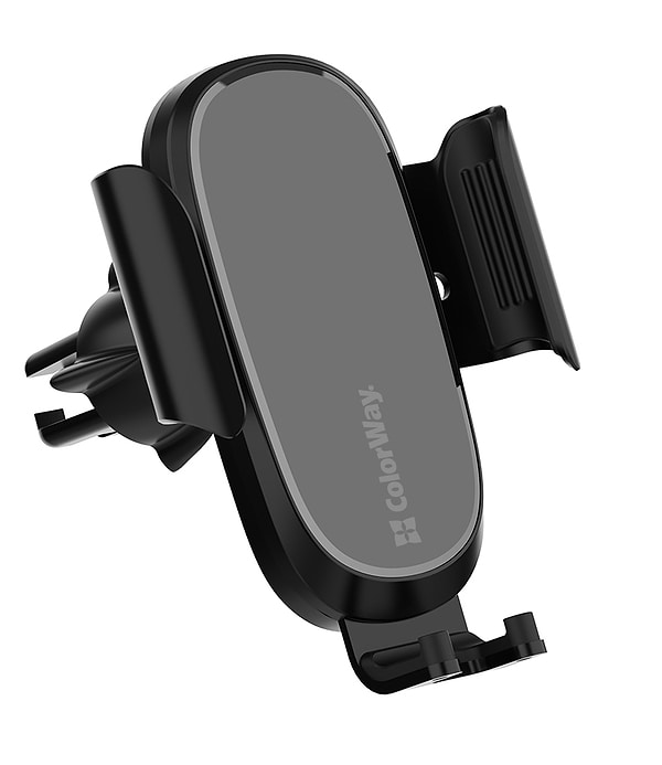Фото - Автотримач з бездротовою зарядкою Colorway Air Vent Car Wireless Charger 15W Black (CW-CHAW038Q-BK)