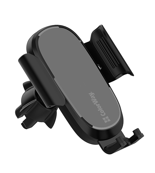 Фото - Автотримач з бездротовою зарядкою Colorway Air Vent Car Wireless Charger 15W Black (CW-CHAW038Q-BK)