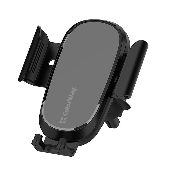 Фото - Автотримач з бездротовою зарядкою Colorway Air Vent Car Wireless Charger 15W Black (CW-CHAW038Q-BK)