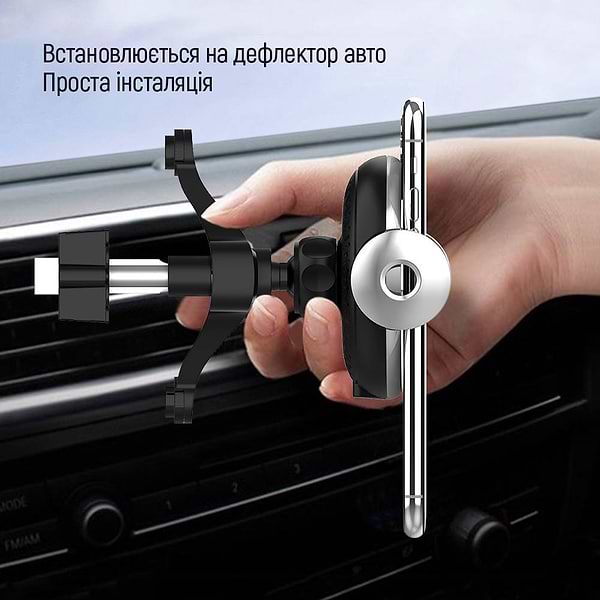 Фото - Автотримач з бездротовою зарядкою Colorway AutoSense Car Wireless Charger 15W (CW-CHAW039Q-BK)