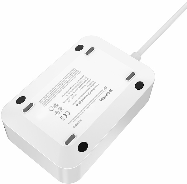 Фото - Мережевий фільтр Colorway 3 роз., 6xUSB (3xUSB-A + 3xTYPE-C) 20W Black 2m (CW-CHE36PDB)