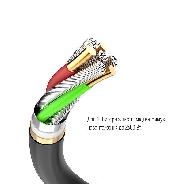 Фото - Сетевой фильтр Colorway 4 роз. 2xUSB-A + 1 Type-C Black 2m (CW-CHE432PDB)