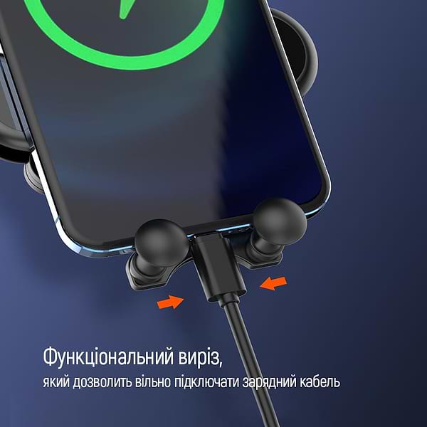 Фото - Автодержатель Colorway Gravity Sensor Holder Black (CW-CHG11-BK)