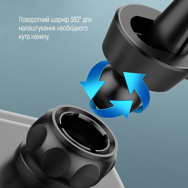 Фото - Автотримач Colorway Metallic Gravity Holder 3 Black (CW-CHG14-BK)