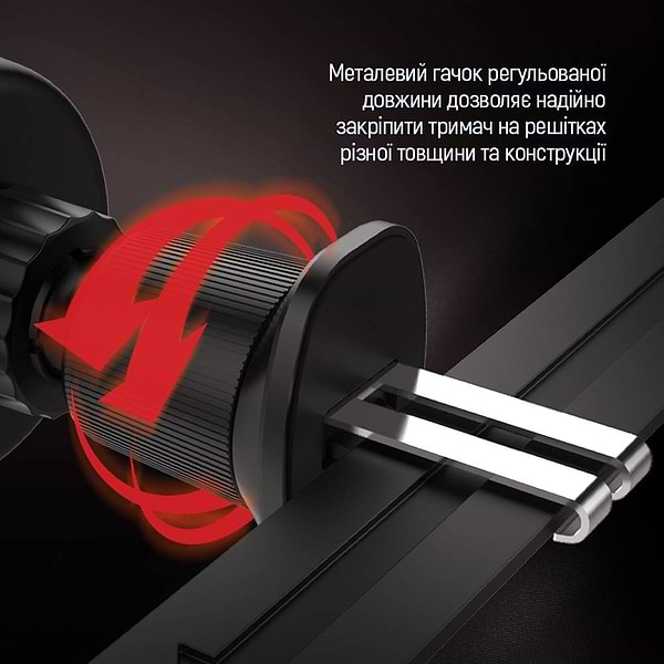 Фото - Автодержатель Colorway Air Vent-5 Black (CW-CHM15-BK)