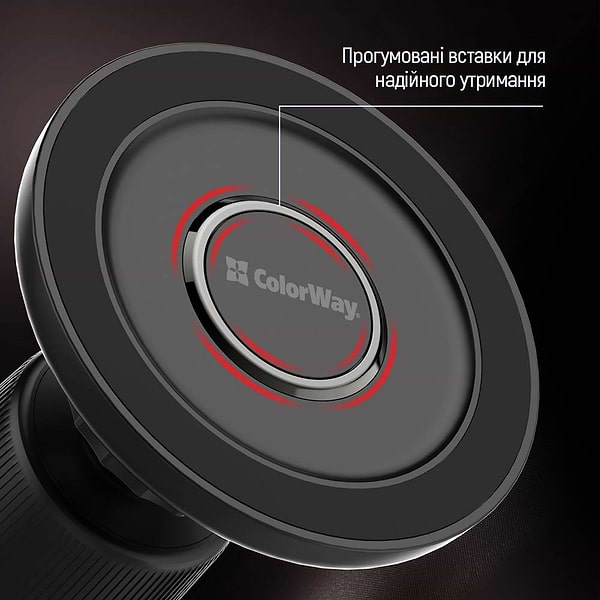 Фото - Автодержатель Colorway Air Vent-5 Black (CW-CHM15-BK)