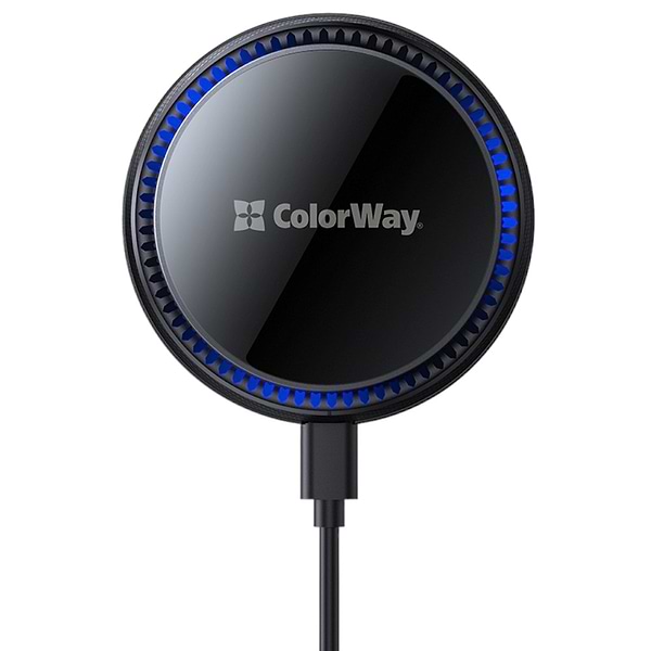 Фото - Автотримач з бездротовою зарядкою Colorway MagSafe 360° Air Vent 15W Black (CW-CHMW041Q-BK)