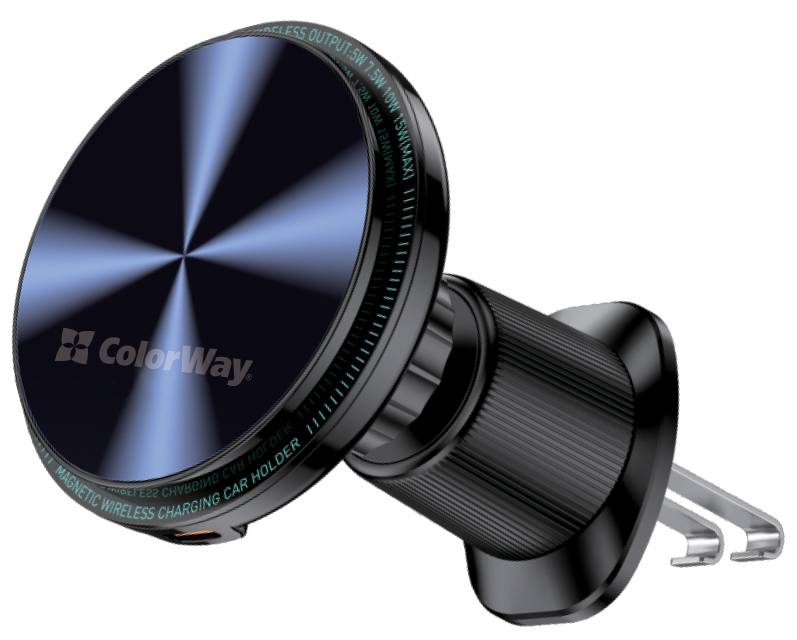 Фото - Уцінка - Автотримач з бездротовою зарядкою Colorway MagSafe 360° Air Vent 15W Black (CW-CHMW042Q-BK) Фото - Уцінка - Автотримач з бездротовою зарядкою Colorway MagSafe 360° Air Vent 15W Black (CW-CHMW042Q-BK)