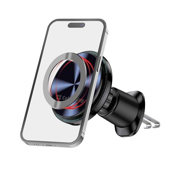 Фото - Уцінка - Автотримач з бездротовою зарядкою Colorway MagSafe 360° Air Vent 15W Black (CW-CHMW042Q-BK)