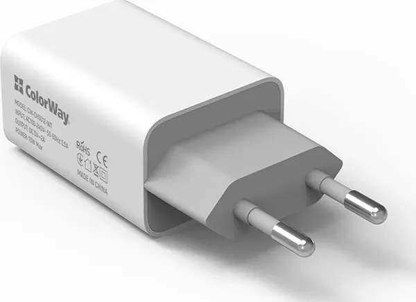 Фото - Мережевий зарядний пристрій Colorway 1USB Auto ID 2A (10W) (CW-CHS012-WT)