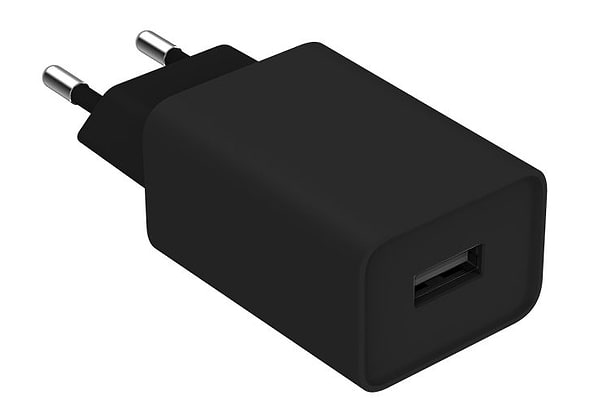 Фото - Мережевий зарядний пристрій Colorway 1USB AUTO ID 2A 10W Black+ cable Lightning (CW-CHS012CL-BK)
