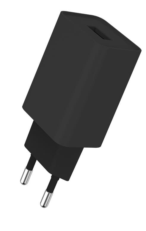 Фото - Мережевий зарядний пристрій Colorway 1USB AUTO ID 2A 10W Black+ cable Type C (CW-CHS012CC-BK)