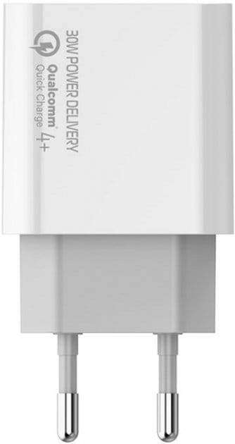 Фото - Мережевий зарядний пристрій Colorway Power Delivery Port PPS Type-C PD + USB QC3.0 White (CW-CHS037PD-WT)