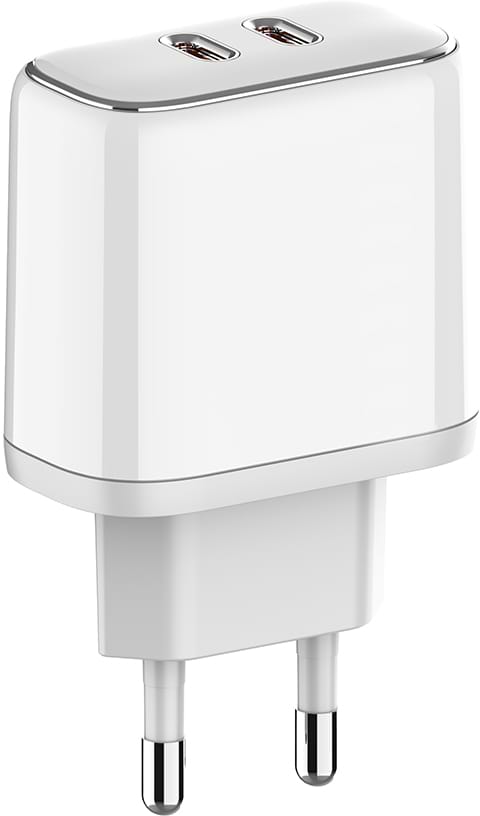Фото - Автомобільний зарядний пристрій Colorway Power Delivery Port PPS USB (Type-C PD + Type-C PD) 40W White (CW-CHS048PD-WT)