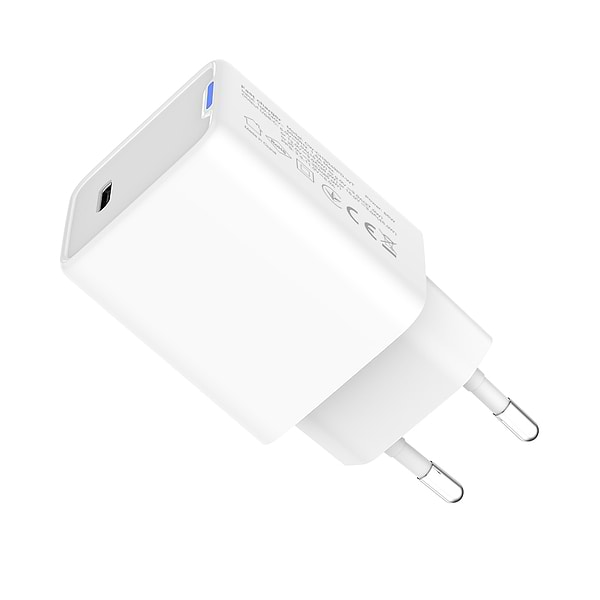 Фото - Мережевий зарядний пристрій Colorway GaN Mini 65W PD Port PPS USB-C White (CW-CHS049PD-WT)