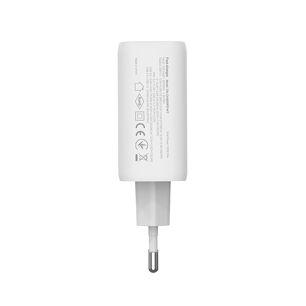 Фото - Уценка - Сетевое зарядное устройство Colorway GaN Mini 50W PD Port PPS USB (Type-C PD 30W + Type-C PD 20W) White (CW-CHS050PD-WT)