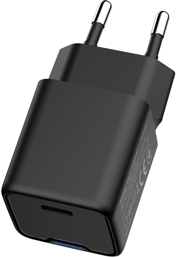 Фото - Уцінка - Мережевий зарядний пристрій Colorway GaN Mini 25W PD Port PPS USB-C Black (CW-CHS052PD-BK)