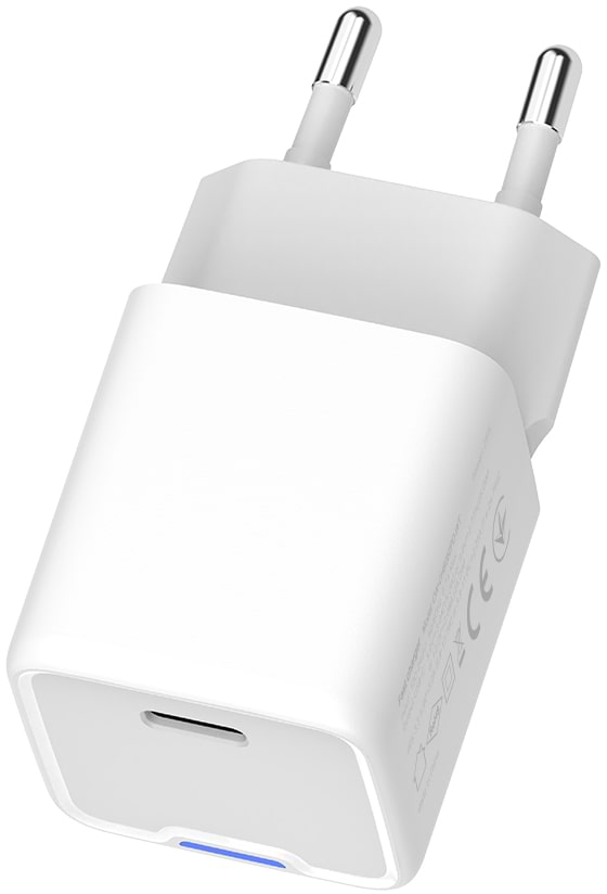 Фото - Сетевое зарядное устройство Colorway GaN Mini 25W PD Port PPS USB-C White (CW-CHS052PD-WT)