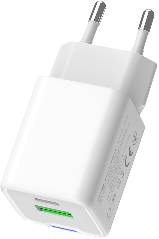 Фото - Мережевий зарядний пристрій Colorway GaN Mini 35W PD Port PPS USB White (CW-CHS055PD-WT)