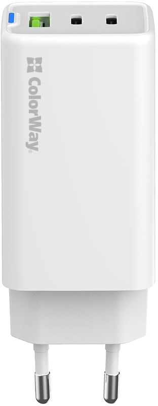 Фото - Сетевое зарядное устройство Colorway GaN Mini 65W PD Port PPS USB White (CW-CHS058PD-WT)