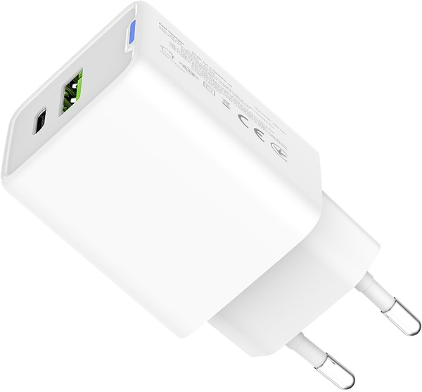 Фото - Мережевий зарядний пристрій Colorway GaN Mini 45W PD Port PPS USB (Type-C PD + USB QC4.0) White (CW-CHS060PD-WT)