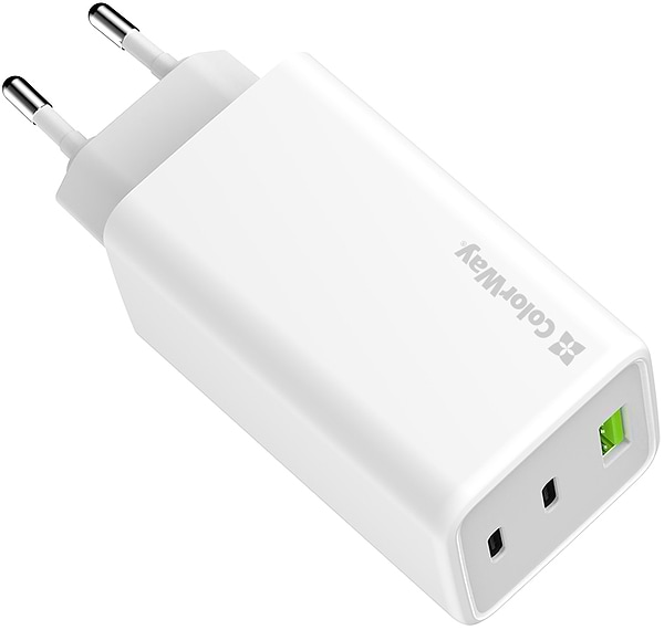 Фото - Мережевий зарядний пристрій Colorway GaN Mini 100W PD Port PPS USB (USB-2C1A) White (CW-CHS061PD-WT)