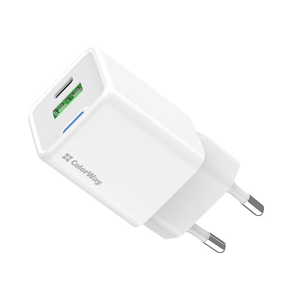 Фото - Сетевое зарядное устройство Colorway GaN Mini 20W PD Port PPS USB Type-C PD + USB QC4.0 (CW-CHS062PD-WT) Фото - Сетевое зарядное устройство Colorway GaN Mini 20W PD Port PPS USB Type-C PD + USB QC4.0 (CW-CHS062PD-WT)