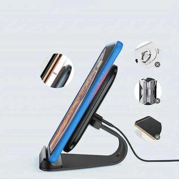 Фото - Уценка - Беспроводное зарядное устройство Colorway Wireless Stand 15W Black (CW-CHW31Q-BK)