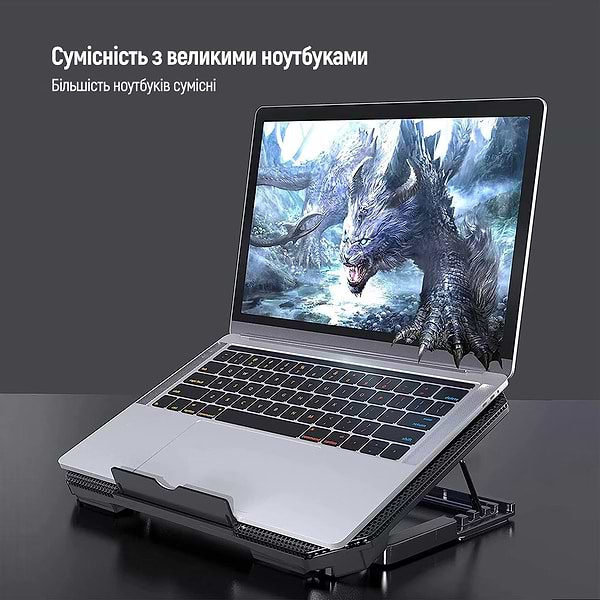 Фото - Підставка під ноутбук охолоджуюча Colorway Cooling Laptop Q100 (CW-CLQ100)