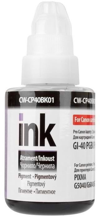 Чернила Colorway Canon GI-40 135мл Pigment Black (CW-CP40BK01)
