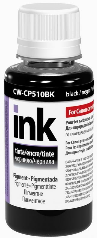 Чорнило Colorway Canon Pigm. 100мл Black (CW-CP510BK01) - Фото 1