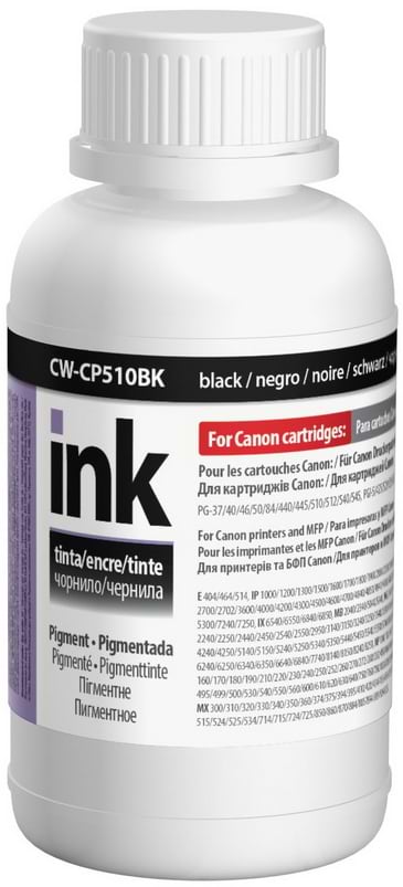 Чорнило Colorway Canon CP-510 (Black Pigment) (CW-CP510BK02) 200мл - Фото 1
