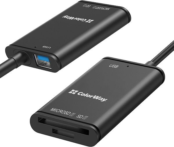 Фото - Кардридер Colorway USB-C to USB 3.0/SD/MicroSD (CW-CR-02)