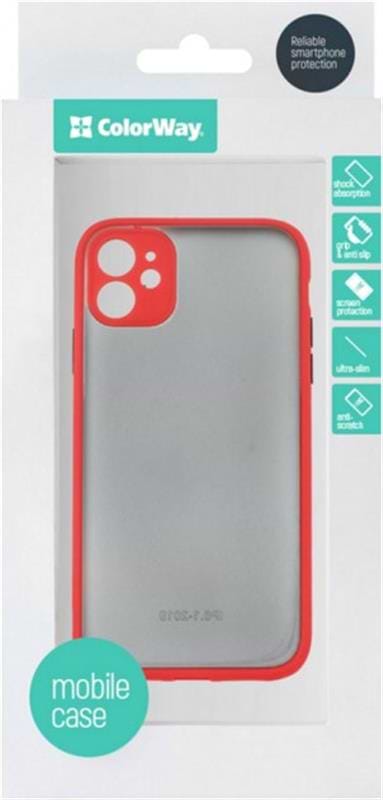 Фото - Чохол для смартфону Colorway Smart Matte для Apple iPhone 11, червоний (CW-CSMAI11-RD)