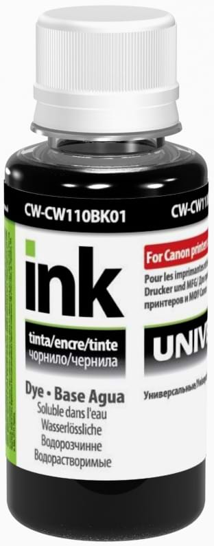 Чернила Colorway Canon Universal 100 мл Black (CW-CW110BK01) - Фото 1