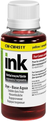 Чернила Colorway for Canon CLI-451 100мл Yellow CW451Y (CW-CW451Y01)