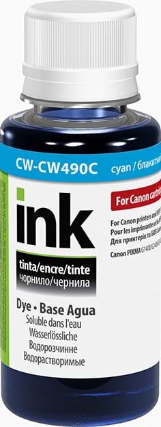 Чернила Colorway Canon GI-490 100мл Cyan (CW-CW490C01) - Фото 1