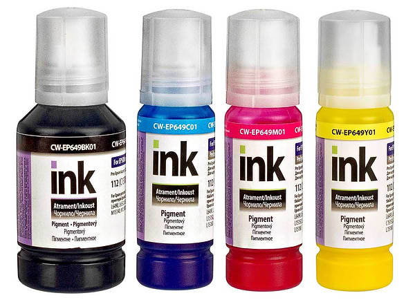 Фото - Чорнило Colorway Epson L-6490/L65XX/L11160/L15150/L15160/L15180 (127мл+3х70мл)Pigm. BK/С/M/Y (CW-EP649SET01)