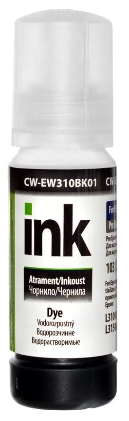 Чернила Colorway Epson L-3100/3110/3150/3151 70мл Black EW310Bk (CW-EW310BK01) - Фото 1