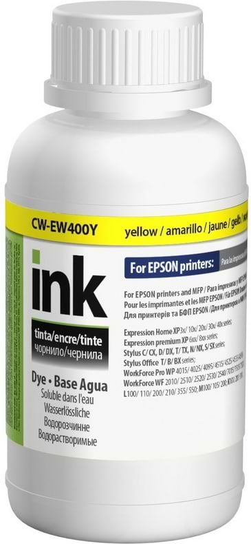 Чорнило Colorway EPSON T26/C91 (Yellow) (CW-EW400Y02) 200мл - Фото 1