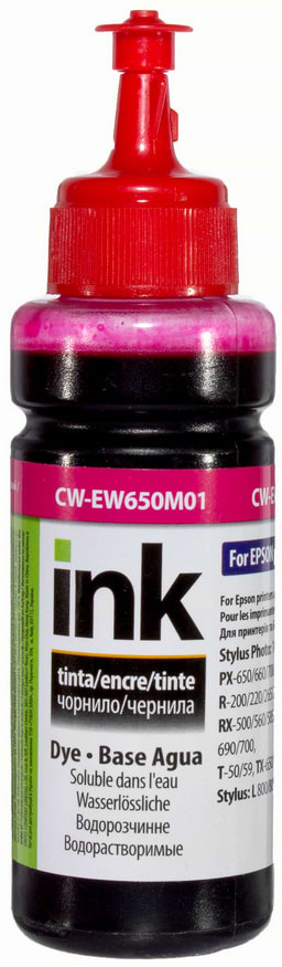 Чорнило Colorway EPSON TX650 (Magenta) (CW-EW650M01) 100мл - Фото 1