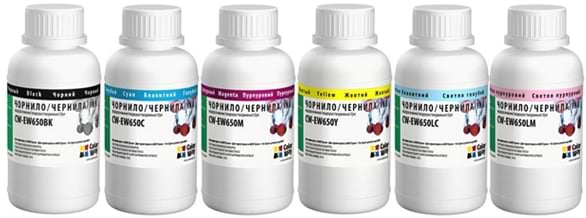 Фото - Чорнило Colorway для Epson SP R270/290 RX500 TX650 (6х200 мл) BK/С/M/LС/LM/Y (CW-EW650SET02)