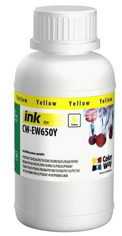 Чорнило Colorway EPSON TX650 (Yellow) (CW-EW650Y02) 200мл - Фото 1