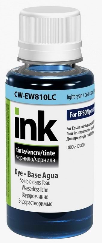 Чорнило Colorway Epson L800/L810/L850 (Light Cyan) (CW-EW810LC01) 100мл - Фото 1