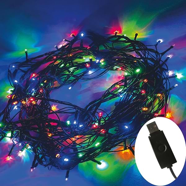 Фото - Гирлянда линейная Colorway LED 200 20м цветная USB (CW-G-200L20UMC)
