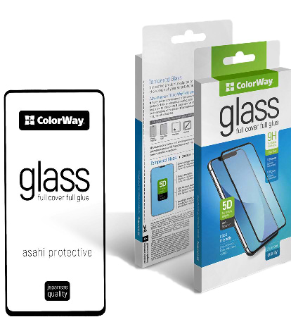Защитное стекло для смартфона Colorway 9H FC glue Apple iPhone 15 Plus Black (CW-GSFGAI15PL-BK)