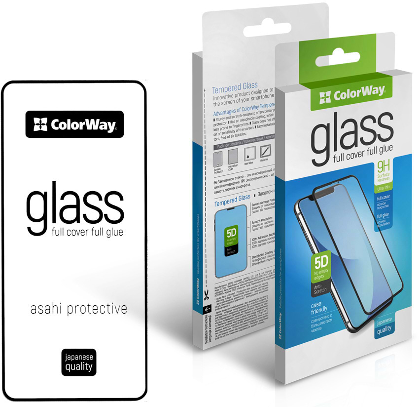 Захисне скло для смартфону Colorway 9H FC glue Oppo A5 Pro 4G Black (CW-GSFGOA5P4-BK)
